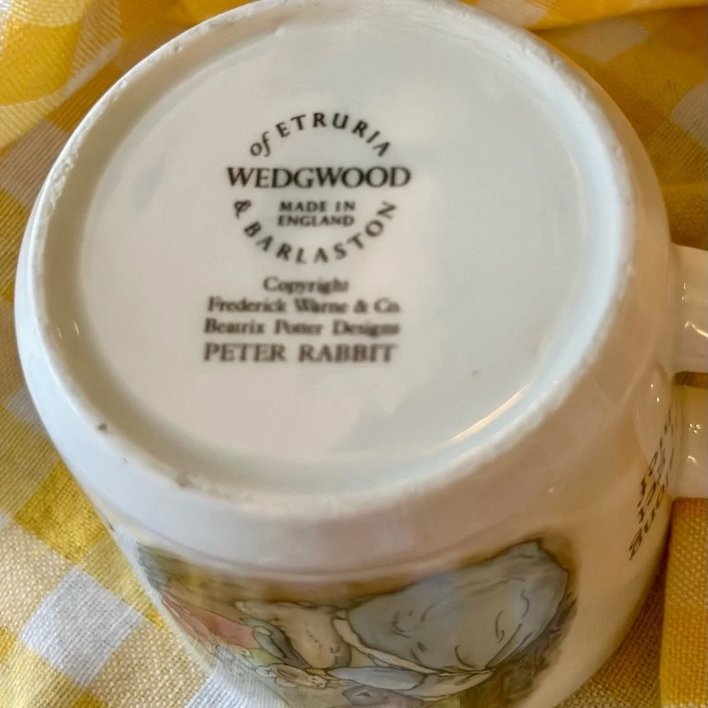 Wedgwood Peter Rabbit Childs Bowl and Cup Dish Set with Fork
